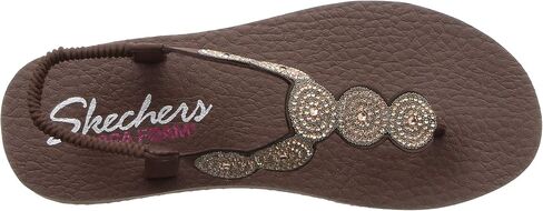 صندل نسائي من Skechers بتصميم نجوم ومظهر لامع من أحجار الراين in Kuwait