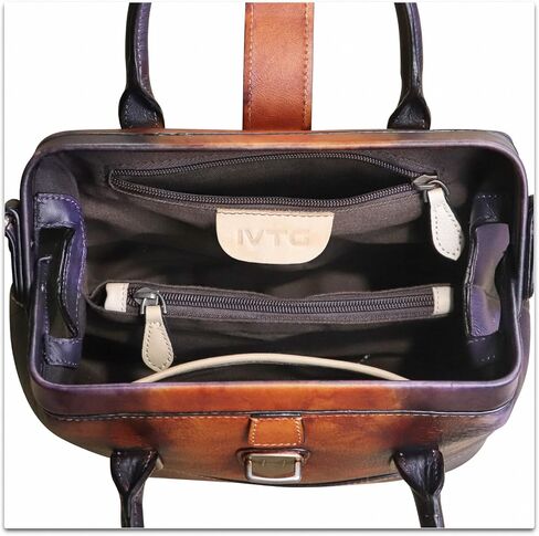 حقيبة يد من الجلد الطبيعي للنساء محفظة بمقبض علوي حقائب يدوية عتيقة حقيبة كروسبودي in Kuwait