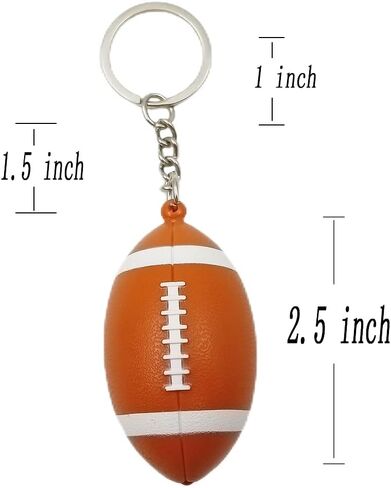 Pouoir Led كرة القدم المفاتيح الرجبي كرة القدم سلسلة المفاتيح هدية للرجال الرياضة حلقة رئيسية in Kuwait