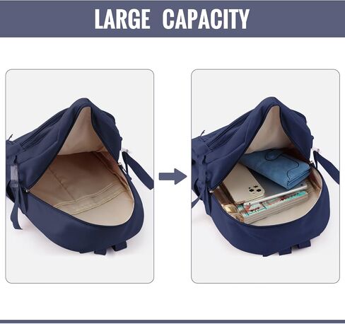Freie Liebe Kawaii School Backpack for Girls Cute Aesthetic Backpack School Bookbag with Pin and Accessories in Kuwait