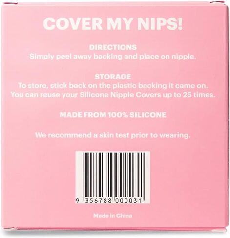 Booby Tape - Nipple Cover, Reusable Nipple Pasties for Daily Wear, Polyester Pasties for Women with Pure Water-Based Acrylic Adhesive, Vegan and Cruelty-Free, 5 cm Each, 5 Pairs Nude in Kuwait