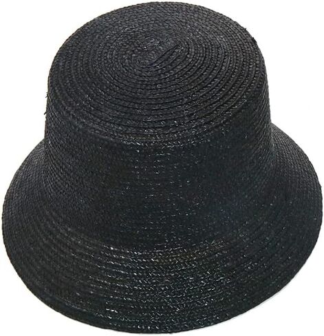 Fashion Straw Bucket Hat Women UV Sun Hats Vacation Beach Hat Flat Summer Sun hat (B) in Saudi Arabia