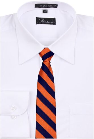 BUYYOURTIES Men's College Repp Stripe Print Striped Necktie Ties Many Colors in Kuwait