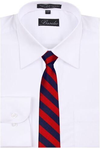 BUYYOURTIES Men's College Repp Stripe Print Striped Necktie Ties Many Colors in Kuwait
