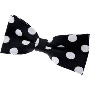 Retreez Classy Vintage Polka Dots Woven Microfiber Pre-tied Bow Tie (4.5")