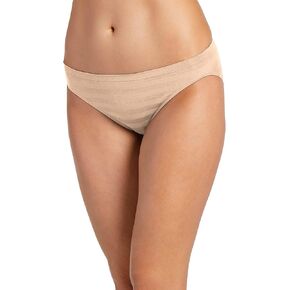 Jockey Women's Underwear Matte & Shine Seamfree Bikini, Light, 8 in Saudi Arabia