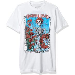 Liquid Blue Grateful Dead Bertha Wheel and Roses Short Sleeve Tee in Kuwait