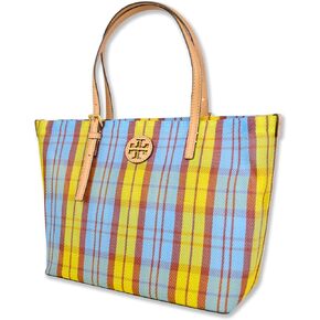 Tory Burch Womens 146732 Emerson Gold-Tone Hardware Mesh Woven E/W Market Tote Bag,