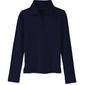 Educated Uniforms Girls 2T-20 Long Sleeve Pique Polo Uniform Shirt in Kuwait
