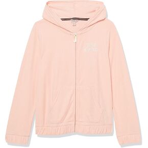 Juicy Couture Girls' Hooded Long Sleeve Fleece Sweatshirt, Full-Zip and Pullover Hoodie, Pockets & Ribbed Cuffs in Saudi Arabia