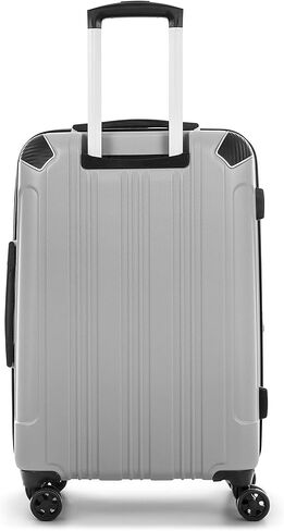 سويس موبيليتي مجموعة حقائب سفر بهيكل صلب من بي في جي كوليكشن مكونة من 3 قطع، حقائب قابلة للتوسيع بعجلات دوارة 360 درجة، مقبض قابل للسحب، 20 انش للحمل، مقاس متوسط 24 انش، حقائب كبيرة 28 انش، فضي, فضي in Kuwait