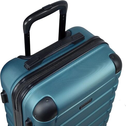Hipack Hardside 3-Piece Spinner Luggage Set, Black, One_Size in Saudi Arabia