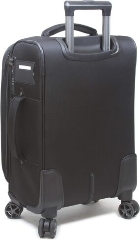 Dejuno Executive 3-Piece Spinner Luggage Set with USB Port, Black in Saudi Arabia