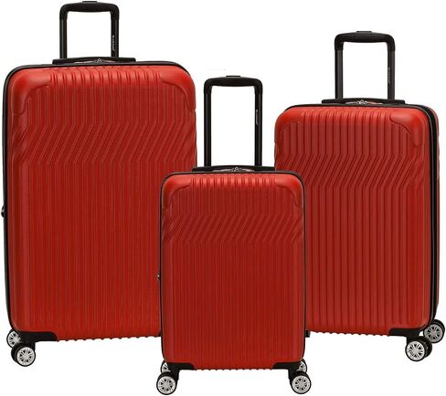 Rockland Pista Hardside Spinner Wheel Luggage Set, Champagne, 3-Piece (20/24/28) in Saudi Arabia