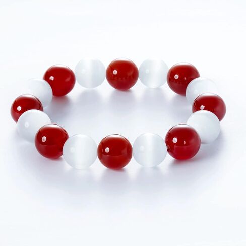 BESTMVP Agate Crystal Natural Stone Relax Anxiety Crystal Beaded Men Women Stretch Bracelet Unisex in Saudi Arabia