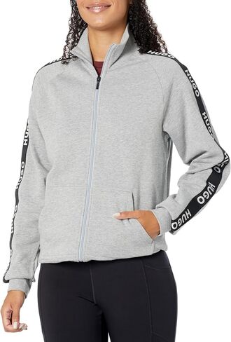 HUGO Men's Sporty Zip Up Jacket with Tape Branding in Saudi Arabia