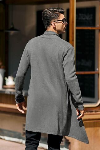 سويتر كارديجان للرجال من بينغفي، بتصميم مفتوح من الامام واكمام طويلة، كارديجان سادة منسوج مع جيب in Kuwait