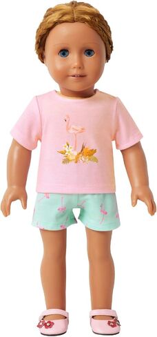 QPANCY Matching Girls & Dolls Pajamas Unicorn Pj Sets Summer Cotton Sleepwear in Kuwait