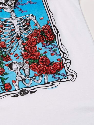 Liquid Blue Grateful Dead Bertha Wheel and Roses Short Sleeve Tee in Kuwait