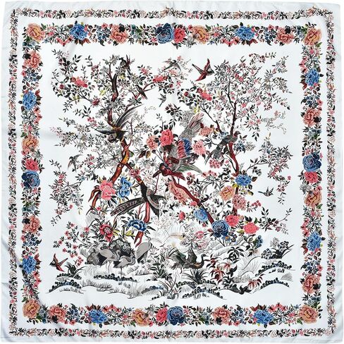 وشاح رأس كبير للنساء مقاس 53 بوصة - وشاح حريري من الساتان لتغليف الشعر ليلاً وشاح مربع باندانا للنوم in Kuwait