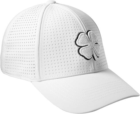 Black Clover Perf 7 S/M White Hat with White HD Clover Patch in Saudi Arabia