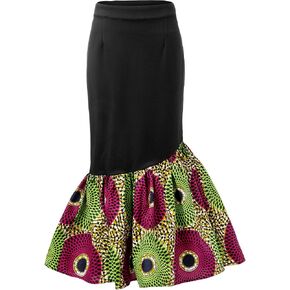 SHENBOLEN Women African Print Skirt Kente Pencil Skirts in Kuwait