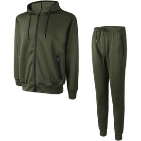 Abovewater Men's Tracksuits Sweatsuits for Men Set Track Suits 2 Piece Casual Athletic Jogging Warm Up Full Zip Sweat Suits