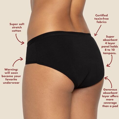 شركة الفترة |ملابس داخلية على طراز البيكيني |فائقة الامتصاص | سراويل الحيض | سلس البول| بعد الولادة|مانعة للتسرب in Kuwait