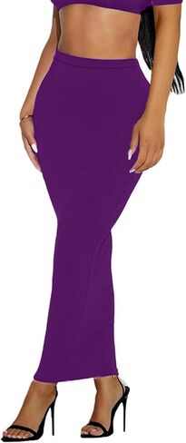 Women's Long Pencil Skirt - High Waisted Summer Fall Y2K Club Bodycon Tight Maxi Skirts in Saudi Arabia