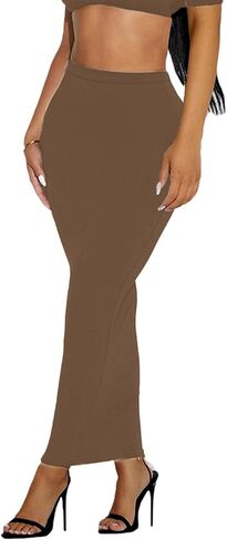 Women's Long Pencil Skirt - High Waisted Summer Fall Y2K Club Bodycon Tight Maxi Skirts in Saudi Arabia