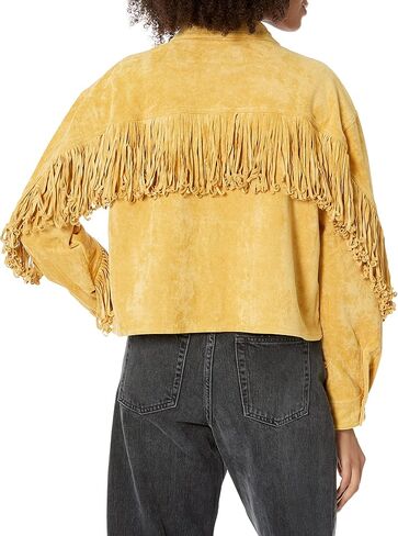 [BLANKNYC] Womens Luxury Clothing Faux Suede Fringe Shirt Jacket, Comfortable & Stylish Coat in Saudi Arabia