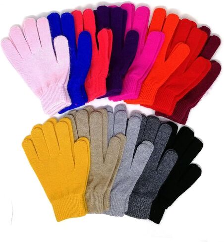 iMongol Pure Cashmere Women Full Fingers Gloves ladies Gloves Mittens- gloves knitted in Kuwait