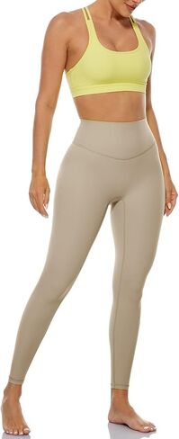 Ukaste Workout Leggings for Women 25" - High Waisted Yoga Tights Athletic Gym Active Pants in Kuwait