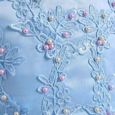 Flowers Girls Tulle Lace Wedding Party Dress for Kids Communion Formal Birthday Princess Pageant Prom Maxi Gown in Kuwait