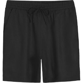 Weintee Men's 7" Inseam Linen Shorts with Pockets