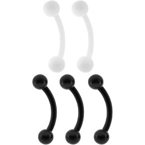 Belatti 16g مجموعة مجوهرات الحديد المنحني لثقب الحواجب - مجوهرات الحديد المنحني هيبوالرجينيك in Kuwait