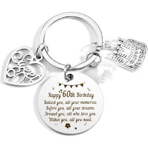 60th Birthday Gifts For Women Men Keychain Dad Birthday Gift For Mom Dad Wife Husband Friend Women Mens Birthday Gift Ideas Mens Gifts For Birthday 60th Birthday Gift Ideas Male Happy Birthday Gift, in Kuwait