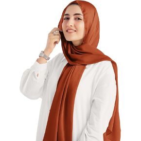 Xirhoot Hijab for Women Hijab Scarf for Women Satin Hijab Texture Satin Crepe Hijab in Kuwait