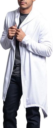Victorious Men's Long Length Cloak Cardigan Hoodie in Kuwait