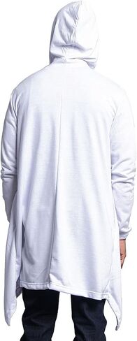 Victorious Men's Long Length Cloak Cardigan Hoodie in Kuwait