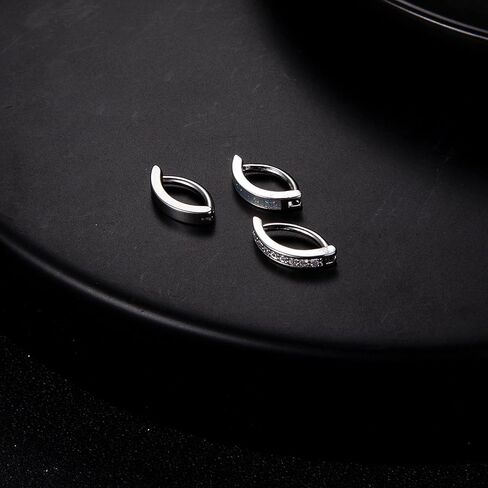 Faiwuoi 14G Clicker Belly Button Ring for Women Surgical Steel Belly Barbell Piercing Simulated Diamonds Rivet Reverse Curved Navel Barbell Body Jewelry in Saudi Arabia