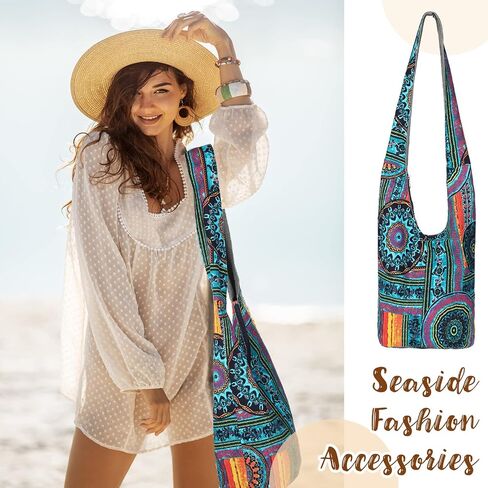 Cunno 3 Pieces Boho Bags for Women Crossbody Hippie Handbags Bohemian Hippie Bags Ethnic Style Bag Lady's Hippie Crossbody Shoulder Bag Women Tourist Handbag for Women Men Unisex in Saudi Arabia