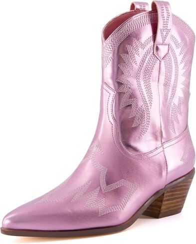 CUSHIONAIRE Women's Leon Western boot +Memory Foam, Wide Widths Available in Saudi Arabia