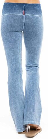 ذيل صلب يتدحرج إلى أسفل سروال Bootleg Flare in Kuwait