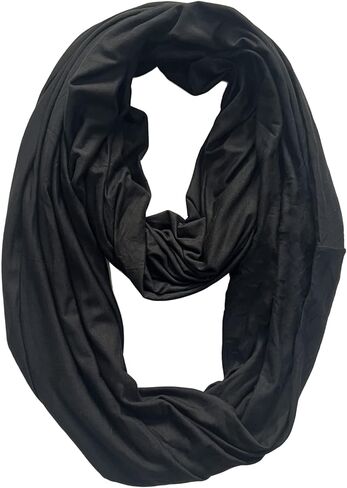 Premium Modal Jersey Knit Women's Infinity Scarf Loop Lightweight in Saudi Arabia
