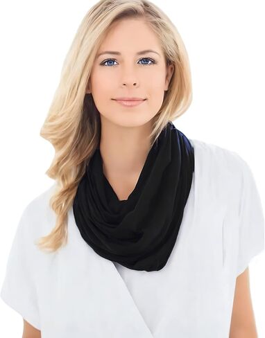 Premium Modal Jersey Knit Women's Infinity Scarf Loop Lightweight in Saudi Arabia