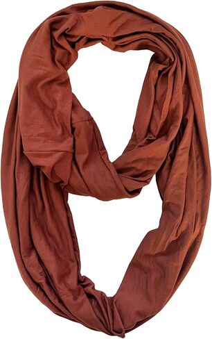 Premium Modal Jersey Knit Women's Infinity Scarf Loop Lightweight in Saudi Arabia