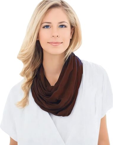 Premium Modal Jersey Knit Women's Infinity Scarf Loop Lightweight in Saudi Arabia