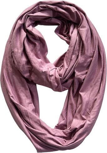 Premium Modal Jersey Knit Women's Infinity Scarf Loop Lightweight in Saudi Arabia