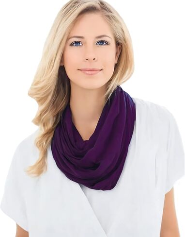 Premium Modal Jersey Knit Women's Infinity Scarf Loop Lightweight in Saudi Arabia